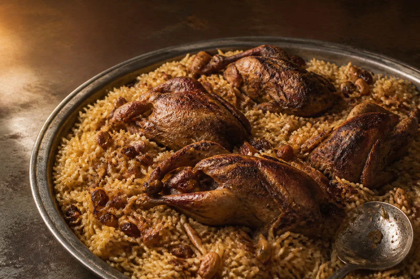 Quail and rice serving illustration for Full Shahm